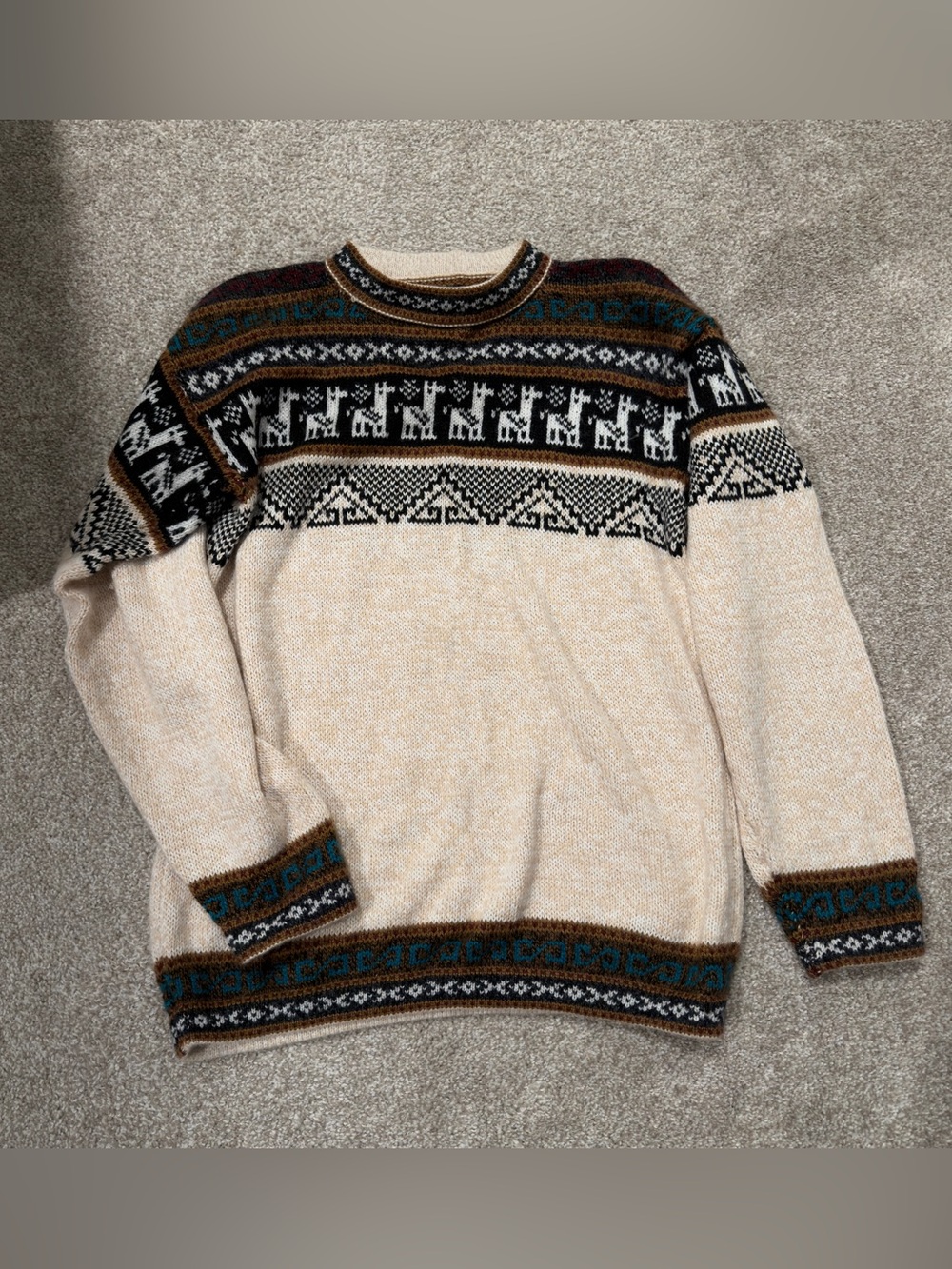 Handmade alpaca sweater